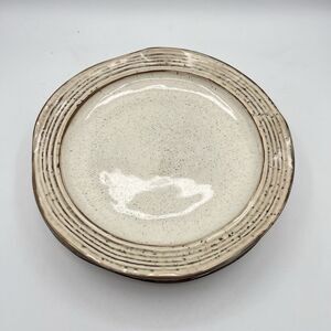 Pier 1 Imports Midori Lunch Salad Plates 8.75" Stoneware Rustic - Set Of 3